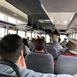 Wilderness Access Center - Bus to dog sled demo