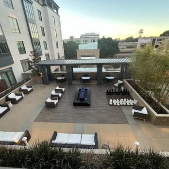 Hyatt Place Pasadena - Patio area with fire pit - Hotels Near Me - Pasadena, California