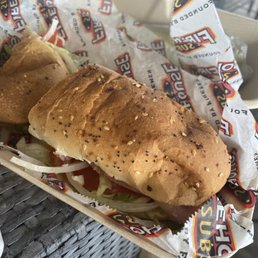 two subs in a basket two subs in a basket