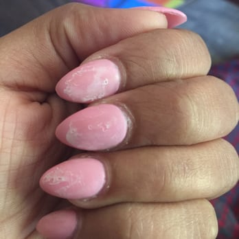 Neo's Nails Spa - Asked for MATTE finish-NO GEL; was given gel anyway with matte polish over it and 4 days later, this is the result. - Nail Salons Near Me - San Jose, California Neo's Nails Spa - Asked for MATTE finish-NO GEL; was given gel anyway with matte polish over it and 4 days later, this is the result. - Nail Salons Near Me - San Jose, California