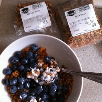 Stocked Cafe - Some delicious homemade granola I picked up this week at Stocked! I bought both kinds- very tasty!!! - New American Near Me - Brooklyn, New York