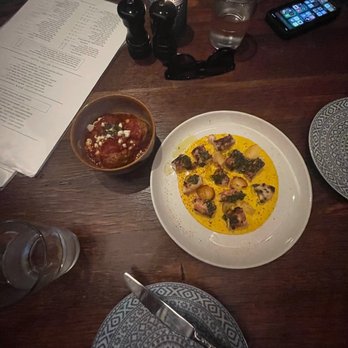 Del Mar Naples - Charred octopus and lamb meatballs - Seafood Near Me - Naples, Florida