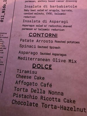 Menu photo 2 IL Nido Sherman Oaks, CA