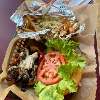 Applewood Smoke Burger - Burger with parmesan fries - Burgers Near Me - Pittsburgh, Pennsylvania Applewood Smoke Burger - Burger with parmesan fries - Burgers Near Me - Pittsburgh, Pennsylvania