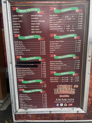Menu photo 1 Tacos Uruapan Hayward, CA Menu photo 1 Tacos Uruapan Hayward, CA