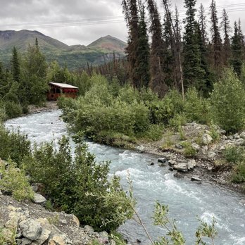 Panorama Pizza Pub - Scenic walk from our lodging to the restaurant. - Pizza Near Me - Healy, Alaska