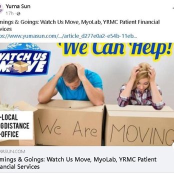 Watch Us Move - Movers Near Me - Yuma, Arizona Watch Us Move - Movers Near Me - Yuma, Arizona