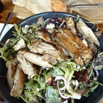 Salty Sow - Chicken and bacon farm salad. Portion size is huge and their dressing is sooo good - American Near Me - Austin, Texas
