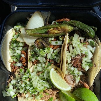 Taco Exxpress - 4 street tacos Two Pastor, One Carnitas, and One Carne Asada - Mexican Near Me - Rocklin, California Taco Exxpress - 4 street tacos Two Pastor, One Carnitas, and One Carne Asada - Mexican Near Me - Rocklin, California