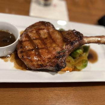 Rocks - Pork Chop with brussel sprouts - New American Near Me - Atlanta, Georgia