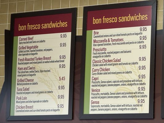Menu photo 1 Bon Fresco Columbia, MD