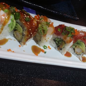Hanamaru - Tempura shrimp and avocado with assorted fish on top - Japanese Near Me - Sunnyvale, California Hanamaru - Tempura shrimp and avocado with assorted fish on top - Japanese Near Me - Sunnyvale, California