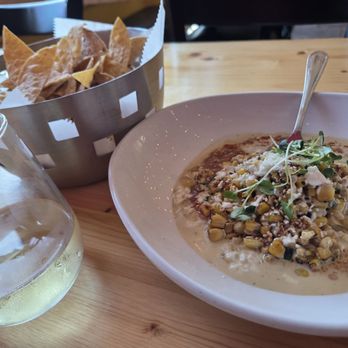 Sol Cocina Mexicana - Street corn with house made chips. Amazing. Chips are extra fee but so worth it. - Mexican Near Me - Myrtle Beach, South Carolina Sol Cocina Mexicana - Street corn with house made chips. Amazing. Chips are extra fee but so worth it. - Mexican Near Me - Myrtle Beach, South Carolina