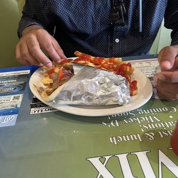 Cafe Mix - Gyro and Fries Meal - New American Near Me - Mesa, Arizona