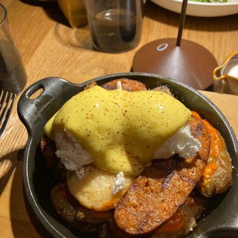CHICA - EGGS BENEDICT CAZUELA - Latin American Near Me - Las Vegas, Nevada