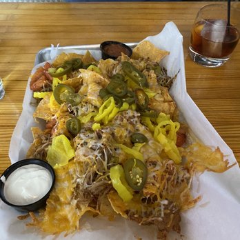 The Manhattan Project - Pork carnitas nachos - American Near Me - Louisville, Kentucky The Manhattan Project - Pork carnitas nachos - American Near Me - Louisville, Kentucky