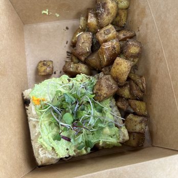 Passion Flour - Avocado Toast and Side of Potatoes - Vegan Near Me - Salt Lake City, Utah
