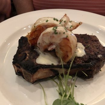The Capital Grille - Surf and Turf - NY Strip with grilled Shrimp - Steakhouses Near Me - Naples, Florida