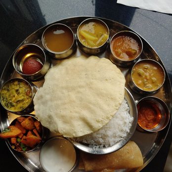 A2B Indian Vegetarian Restaurant - South Indian Thali - Indian Near Me - Herndon, Virginia