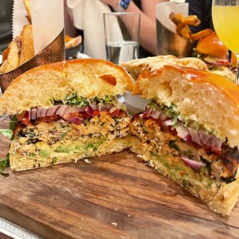 Kyma - Salmon Burger - Greek Near Me - New York, New York Kyma - Salmon Burger - Greek Near Me - New York, New York
