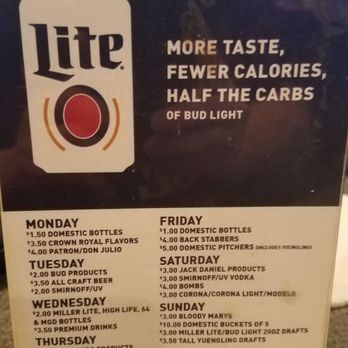Legends Pub & Grill - Daily drink specials - Sports Bars Near Me - Avon, Indiana