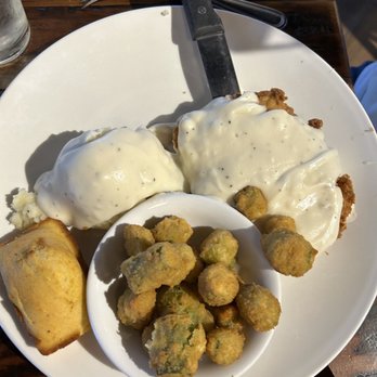 Boulevard Cafe - Chicken fried chicken with mashed potatoes, fried okra & corn bread - Cafes Near Me - North Richland Hills, Texas Boulevard Cafe - Chicken fried chicken with mashed potatoes, fried okra & corn bread - Cafes Near Me - North Richland Hills, Texas