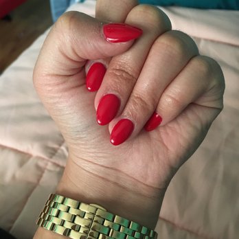 Bliss Nail Spa - Super cute and classic nails! I asked for almond-shaped and wanted them short-- I got just what I wanted. - Nail Salons Near Me - Quartz Hill, California
