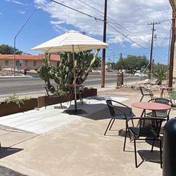 Sonoran House - Outside adorable patio area - Coffee & Tea Near Me - Tucson, Arizona