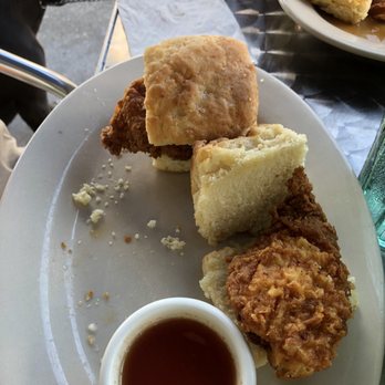 Twisted Biscuit Diner - This was the chicken biscuits with some honey sauce on the side - American Near Me - Tavares, Florida