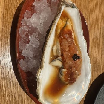 Sora Omakase - Pacific Oyster w/ Tomato Salsa & Sansho Pepper - Sushi Bars Near Me - Stony Brook, New York Sora Omakase - Pacific Oyster w/ Tomato Salsa & Sansho Pepper - Sushi Bars Near Me - Stony Brook, New York