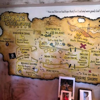 The Pirate & Treasure Museum - The map! - Museums Near Me - St Augustine, Florida
