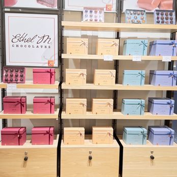 Ethel M Chocolates - a display of chocolates - Chocolatiers & Shops Near Me - Las Vegas, Nevada