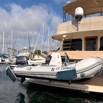 Upgrade Marine - Olsson Davit RS-5 on a clients beautiful power boat in San Diego, CA. - Boat Repair Near Me - San Diego, California Upgrade Marine - Olsson Davit RS-5 on a clients beautiful power boat in San Diego, CA. - Boat Repair Near Me - San Diego, California