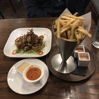 The Conche - Calamari and parm&herb fries - Cocktail Bars Near Me - Leesburg, Virginia