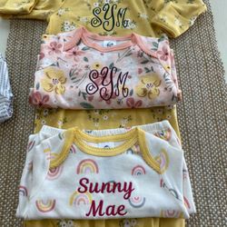 On The Spot Embroidery & More - Baby gowns with name or monogram