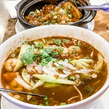 Pho Orchid - Fish in Hot Pot (Cá Kho Tộ) and Hot & Sour Shrimp Soup (Canh Chua Tôm) - Vietnamese Near Me - Metairie, Louisiana Pho Orchid - Fish in Hot Pot (Cá Kho Tộ) and Hot & Sour Shrimp Soup (Canh Chua Tôm) - Vietnamese Near Me - Metairie, Louisiana