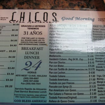 Chico's Restaurant - Cuban Near Me - Hialeah, Florida Chico's Restaurant - Cuban Near Me - Hialeah, Florida