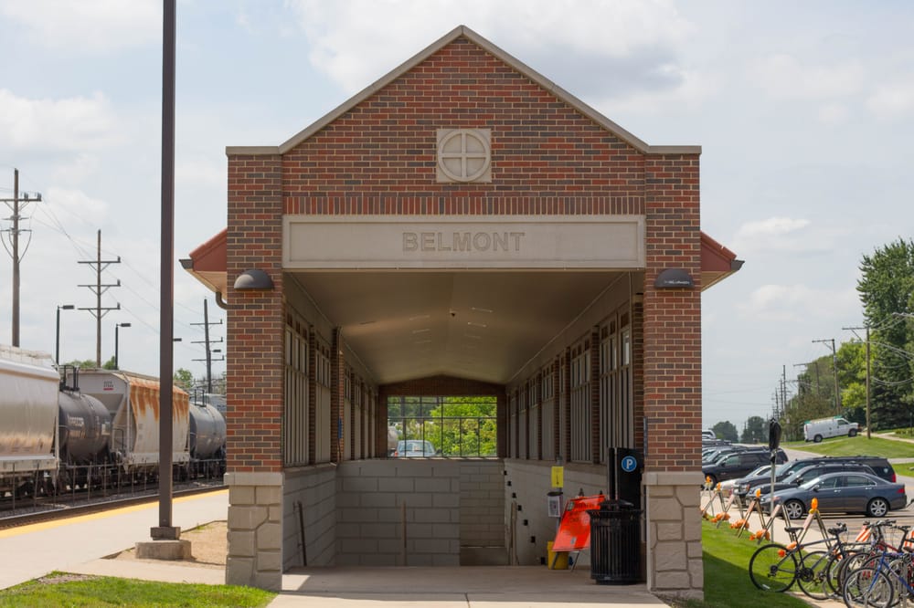 Metra Train Station Belmont Train Stations 5000 Belmont Rd