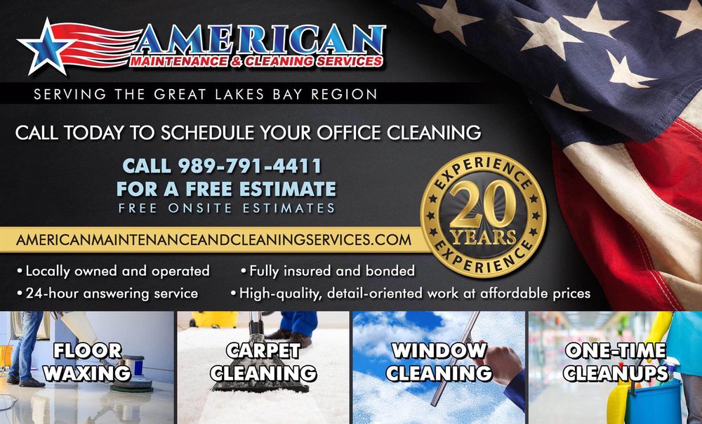AMERICAN MAINTENANCE AND CLEANING SERVICES Updated May 2024 3243 Christy Way N, Saginaw