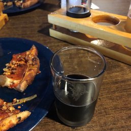 Pizza and Black heart stout