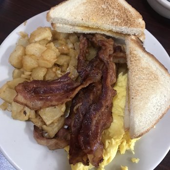Cold Harbor Restaurant - Country Breakfast with bacon, home fries with toast. - Delis Near Me - Mechanicsville, Virginia Cold Harbor Restaurant - Country Breakfast with bacon, home fries with toast. - Delis Near Me - Mechanicsville, Virginia