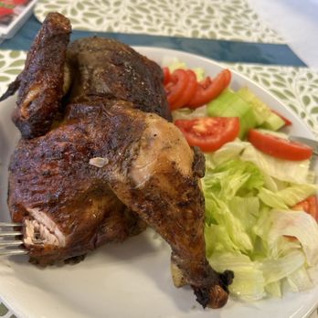 Chimpum Callao Peruvian Restaurant - 1/2 chicken with double salad - Peruvian Near Me - San Diego, California Chimpum Callao Peruvian Restaurant - 1/2 chicken with double salad - Peruvian Near Me - San Diego, California