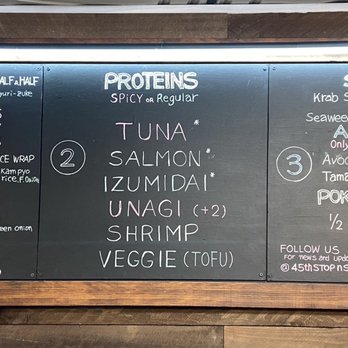 45th Stop N Shop & Poke Bar - Menu as of 7/7/22 - Convenience Stores Near Me - Seattle, Washington