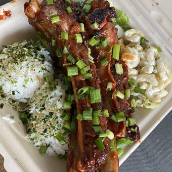 Enseamada Cafe - Inihaw Plate with beef ribs - Filipino Near Me - Everett, Washington