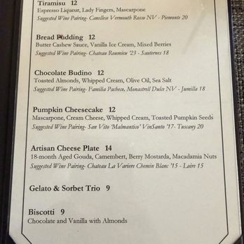 Eno Terra - Dessert menu - Italian Near Me - Kingston, New Jersey