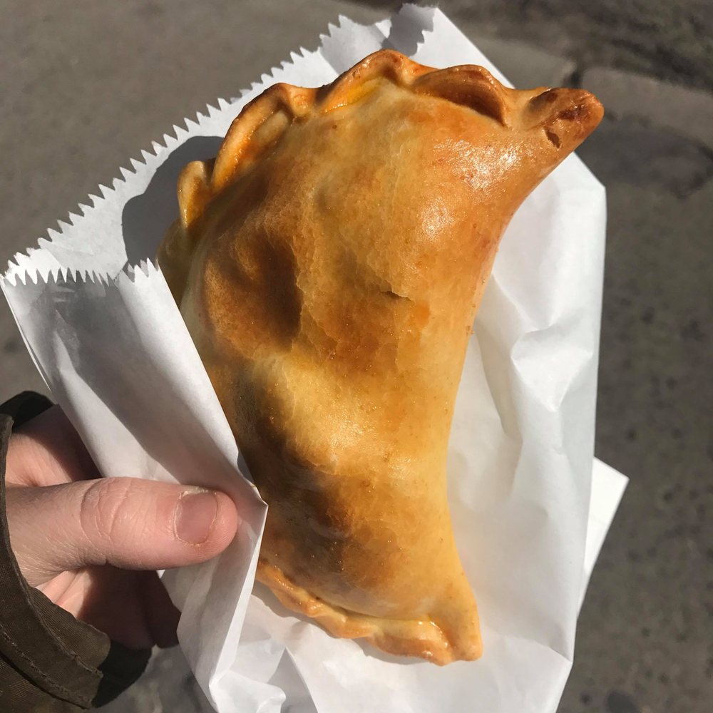 Chicken and jalapeno empanada
