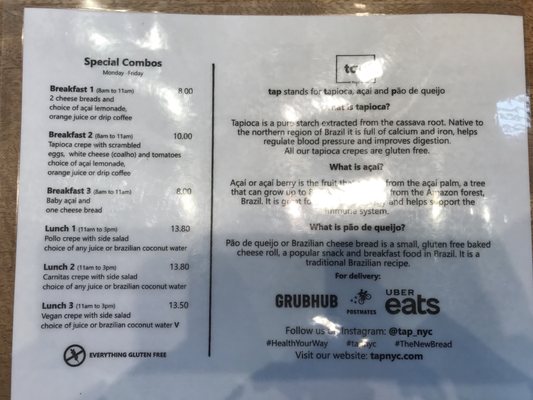 Menu photo 5 tap New York, NY