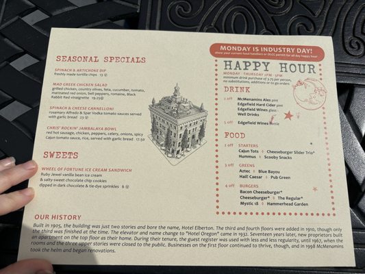 Menu photo 4 McMenamins Pub McMinnville, OR