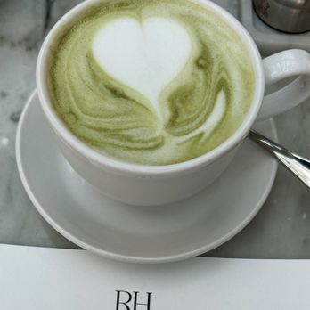 RH Rooftop Restaurant at RH Charlotte - Matcha latte - American Near Me - Charlotte, North Carolina