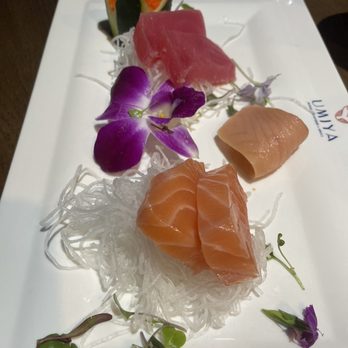 Umiya - Massago, Tuna, smoked salmon and salmon sashimi. - Sushi Bars Near Me - San Antonio, Texas